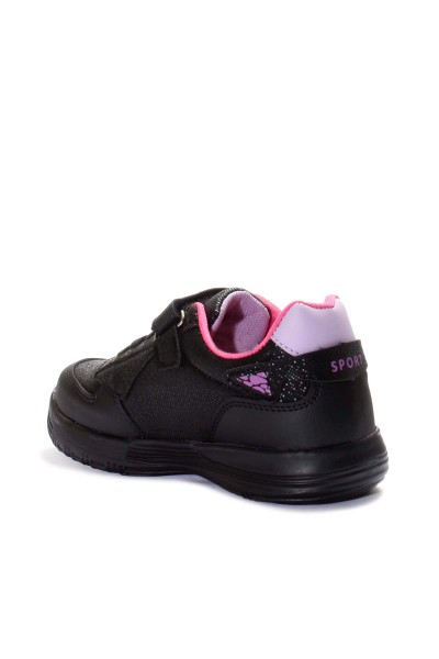 Siyah Fuşya Unisex Çocuk Sneaker Ayakkabı 615FA110     