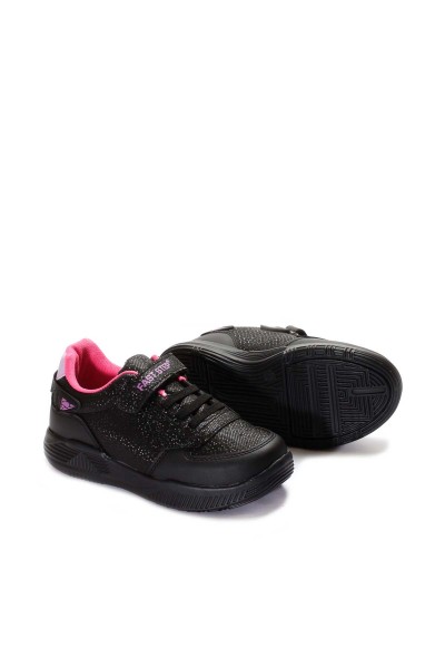 Siyah Fuşya Unisex Çocuk Sneaker Ayakkabı 615FA110     
