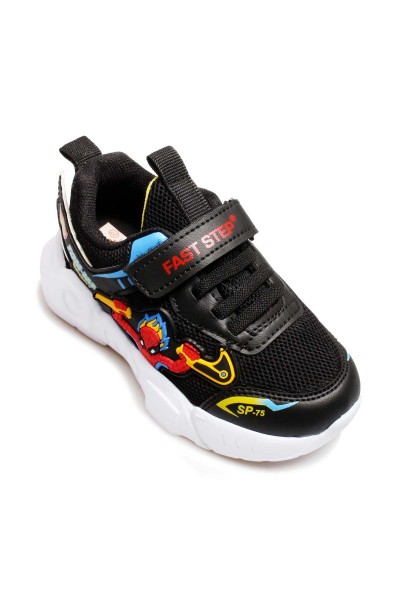 Siyah Kırmızı Unisex Çocuk Sneaker Ayakkabı 615XCA2023     