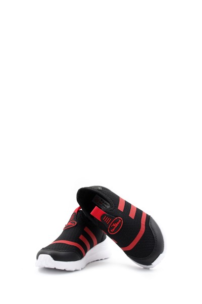 Siyah Kırmızı Unisex Çocuk Sneaker Ayakkabı 615XCAF790     