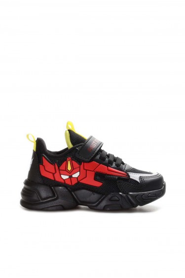 Siyah Kırmızı Anorak Unisex Çocuk Sneaker Ayakkabı 615XCA023     