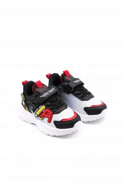 Siyah Kırmızı Unisex Çocuk Sneaker Ayakkabı 615XCA080     
