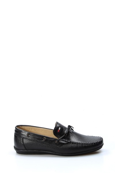 Hakiki Deri Siyah Erkek Loafer Ayakkabı 628MA01    