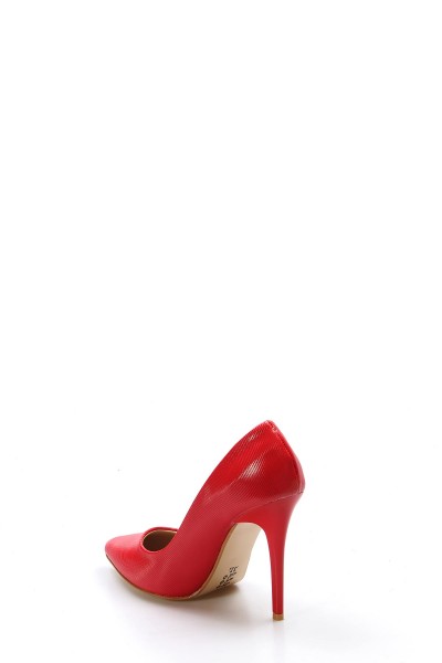 Kırmızı Rugan Kadın Stiletto Ayakkabı 629ZA005-1888     