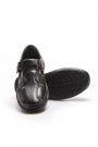 Hakiki Deri Siyah Erkek Klasik Sandalet 662MA119B    