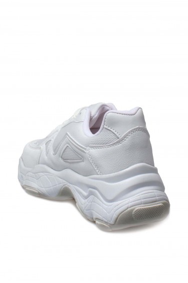 Beyaz Kadin Sneaker Ayakkabi 666ZA141     