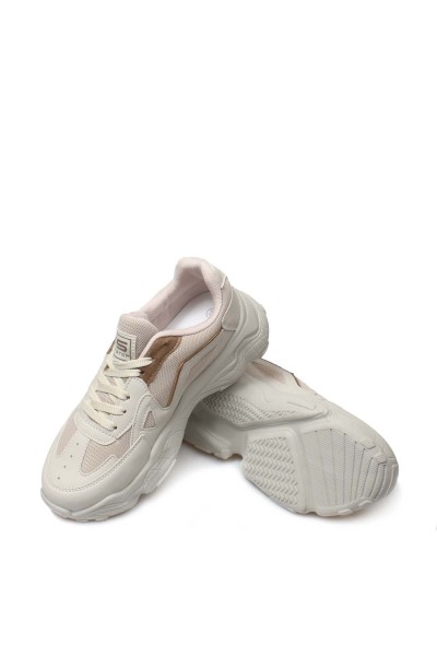 Bej Vizon Kadın Sneaker Ayakkabı 666ZA141     