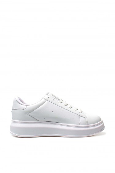 Beyaz Kadin Sneaker Ayakkabi 666ZA156     
