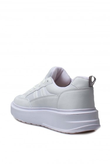 Beyaz Kadin Sneaker Ayakkabi 666ZA151     