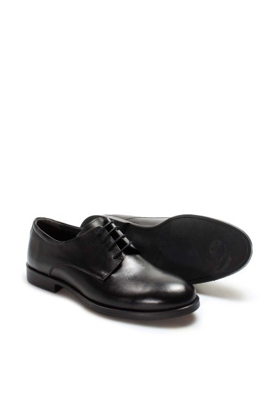 Hakiki Deri Siyah Erkek Klasik Ayakkabı 701GA067-1    