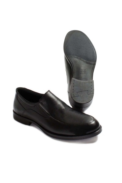 Hakiki Deri Siyah Erkek Klasik Ayakkabı 701GA067-6    