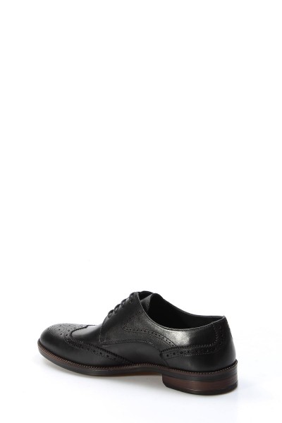 Hakiki Deri Siyah Erkek Klasik Ayakkabı 701MA08-3    