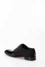 Hakiki Deri Siyah Rugan Streç Erkek Klasik Ayakkabı 717MA501001    