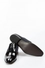 Hakiki Deri Siyah Rugan Streç Erkek Klasik Ayakkabı 717MA501001    
