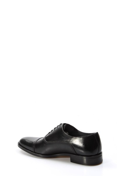 Hakiki Deri Siyah Antik Erkek Klasik Ayakkabı 717MA627-002    