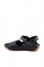 Hakiki Deri Siyah Kadın Klasik Sandalet 763ZA011    