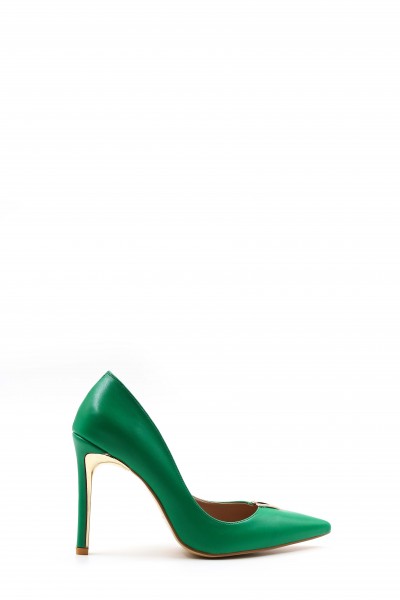 Yeşil Kadın İnce Topuk Ayakkabı 792ZA017-662     
