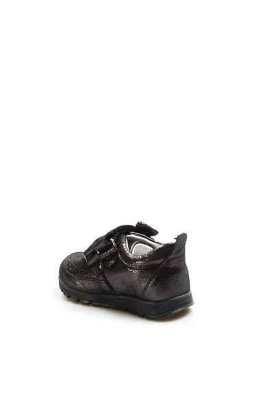 Hakiki Deri Çelik Simli Kız Çocuk Sneaker Ayakkabı 837IA03    
