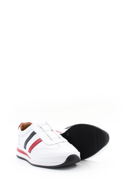 Hakiki Deri Beyaz Erkek Spor Ayakkabı 856MA1788    