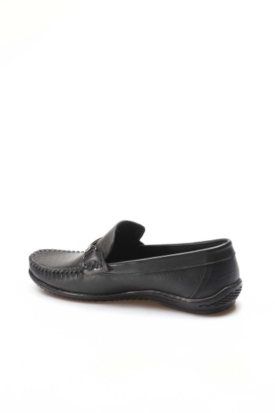 Hakiki Deri Siyah Erkek Loafer Ayakkabı 858MA351    