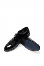Hakiki Deri Siyah Rugan Erkek Klasik Ayakkabı 867MBA075JUR    