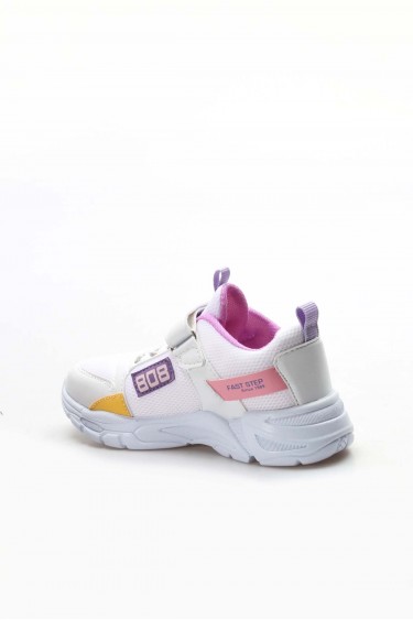 Beyaz Lila Unisex Çocuk Sneaker Ayakkabi 868XCA808     