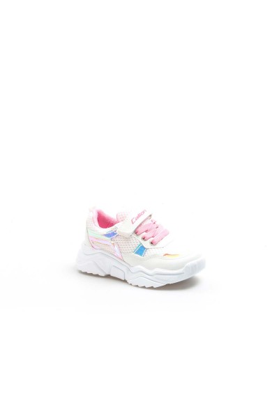 Beyaz Sarı Pembe Unisex Çocuk Sneaker Ayakkabı 868PA051C     