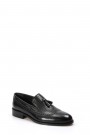 Hakiki Deri Kösele Siyah Antik Erkek Klasik Ayakkabı 893MA8802-1   