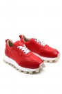 Hakiki Deri Kırmızı Kadın Casual Ayakkabı 916ZA1640    