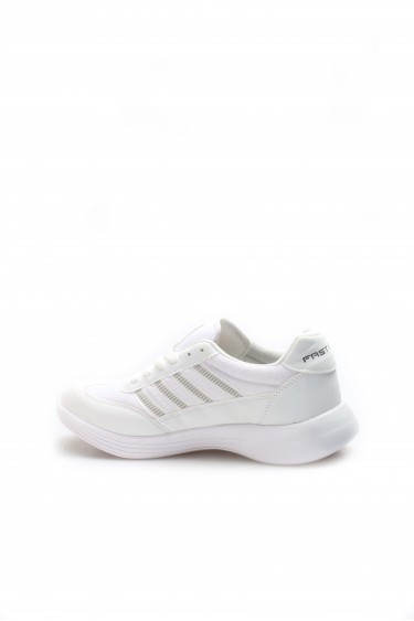 Beyaz Anorak Kadin Sneaker Ayakkabi 925ZA221     