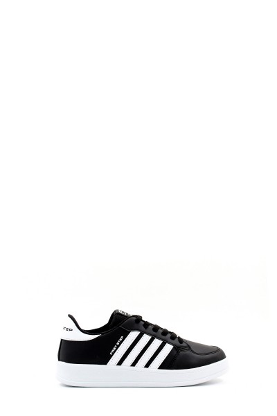 Siyah Beyaz Erkek Sneaker Ayakkabı 930MBA019     