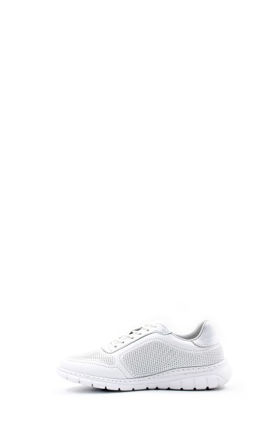 Hakiki Deri Beyaz Kadın Casual Ayakkabı 950ZAS8023LRZ    