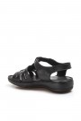 Hakiki Deri Siyah Kadın Klasik Sandalet 952ZA21888-1    