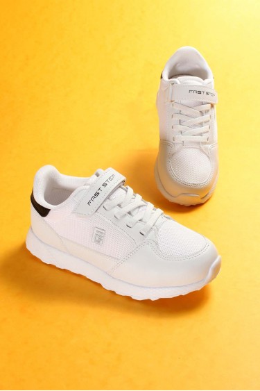 Beyaz Siyah Unisex Çocuk Sneaker Ayakkabı 991XA682     